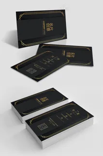 黑色高端大气简约通用名片