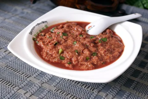 烧烤油炸麻辣弹串串烤肉火锅调味料招牌热生牛肉酱