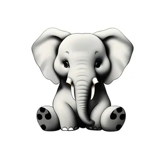 大象动物免抠