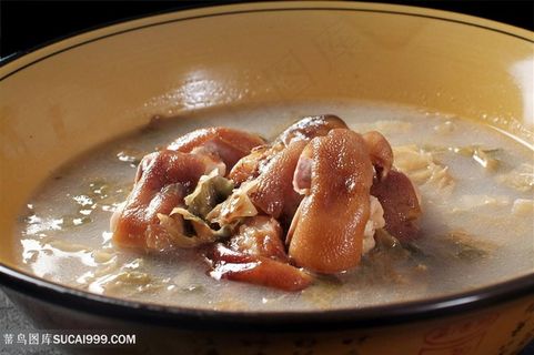 汤盐菜腊猪手