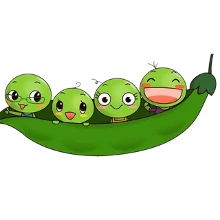 豌豆卡通孩子