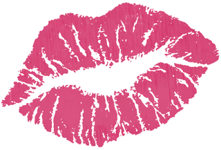 玫红情人节嘴唇