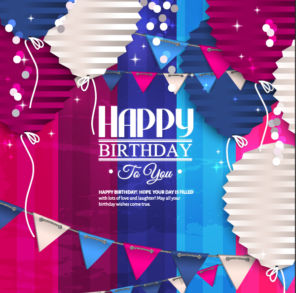 设计儿童生日背景eps,ai矢量模版下载