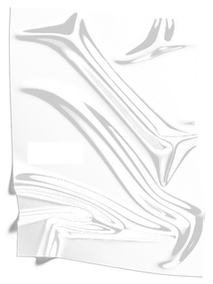 透明塑料薄膜褶皱塑封酸性风赛博朋克海报设计元素_PNG免扣