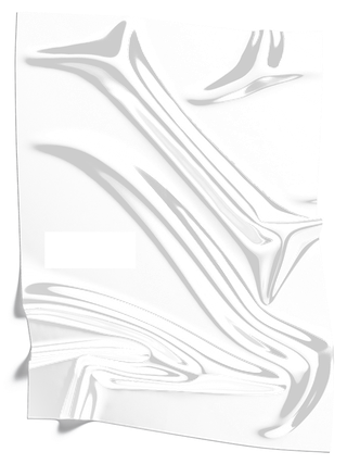 透明塑料薄膜褶皱塑封酸性风赛博朋克海报设计元素_PNG免扣