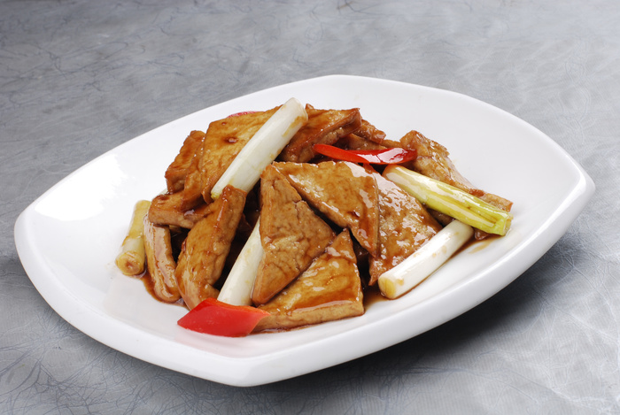 川菜湘菜高清菜谱 京葱煎豆腐 18 份