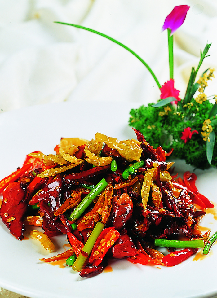 CXC00070白椒炒腊猪心   32元例味型：家常味