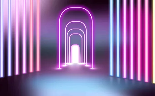 霓虹灯背景墙  
