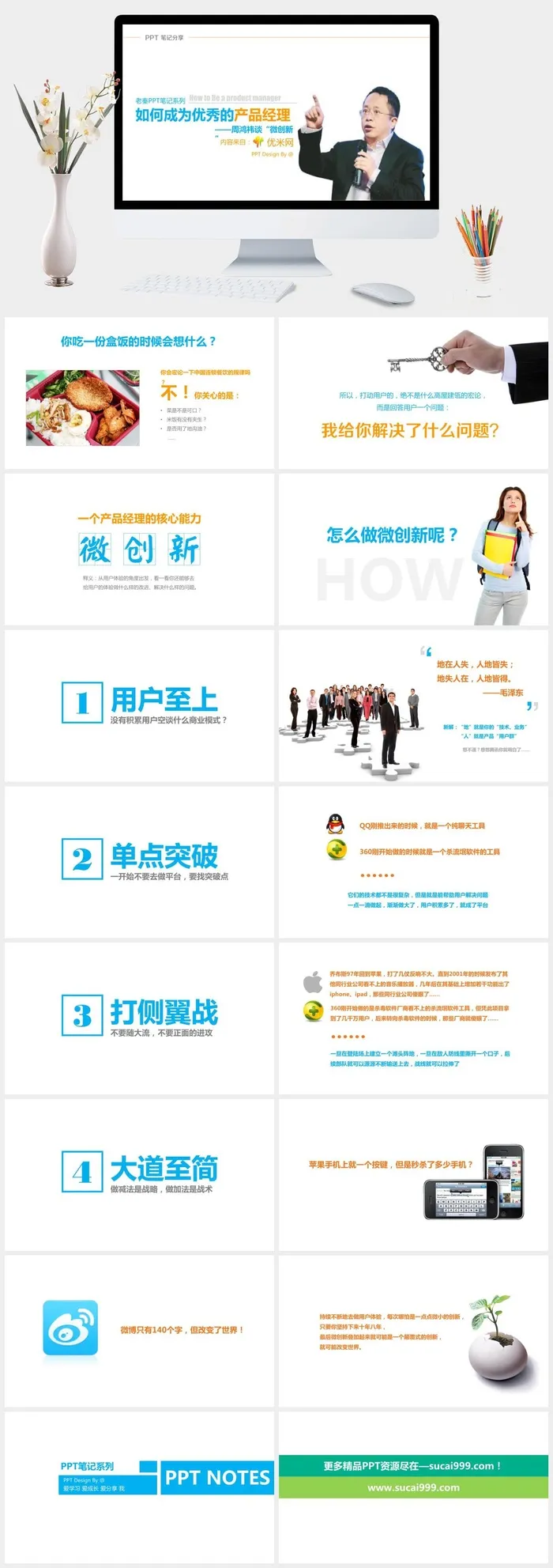 《如何成为优秀的产品经理》PPT读书笔记