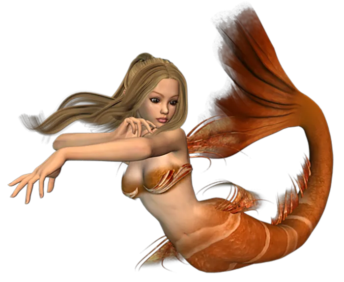 09 (10)免抠 设计 元素 二次元 3d 美人鱼