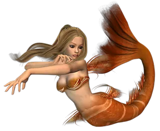 09 (10)免抠 设计 元素 二次元 3d 美人鱼