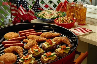 煎烤美食元素菜品