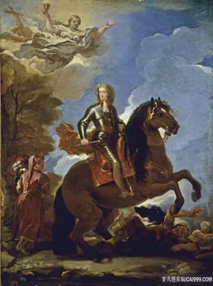 佐丹奴，卢卡卡洛斯二世，西班牙国王，卡巴洛油画