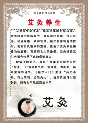 艾灸养生制度cdr矢量模版下载