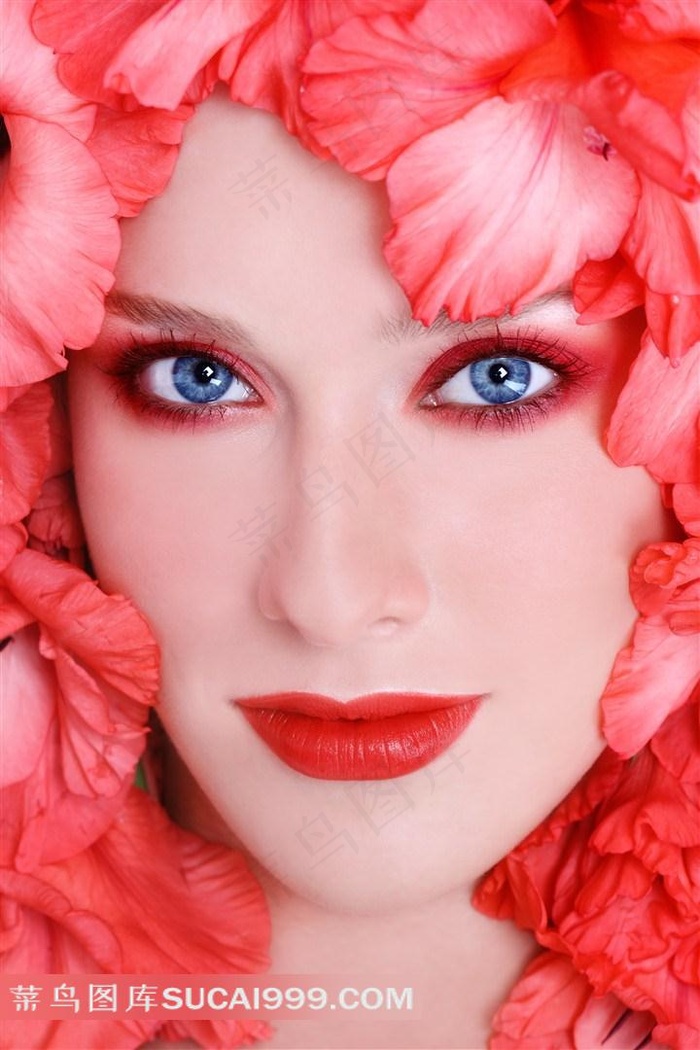 鲜花美女图片美容图片