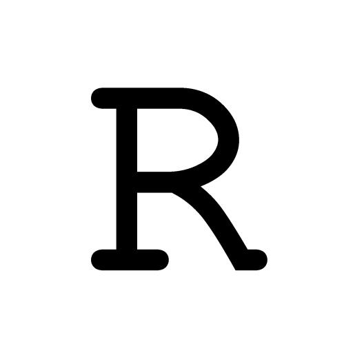 字母R PNG免抠(1500x1500)