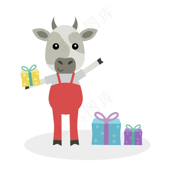 卡通牛图片素材