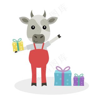 卡通牛图片素材