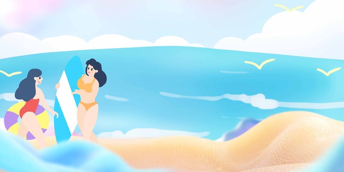 夏天 夏日背景psd模版下载