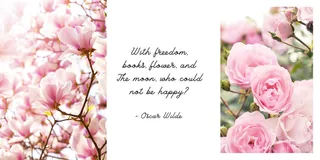 三联兰花玫瑰花装饰画