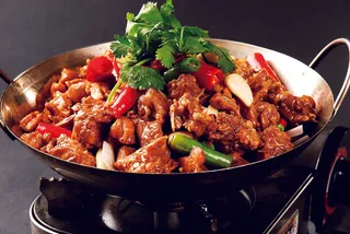 干锅美食焖锅湘菜麻辣香辣纸锅干锅野兔