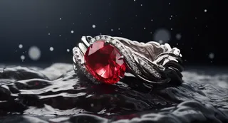 戒指珠宝首饰设计红宝石珠宝