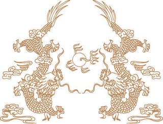 传统中国风古典宫廷龙凤吉祥喜庆图案图腾纹样矢量图设计素材