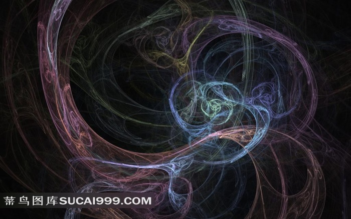 分形艺术线条唯美壁纸素材