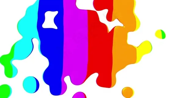 彩虹, 彩色的, 油漆, 背景, 白色的, 设计, 美丽的