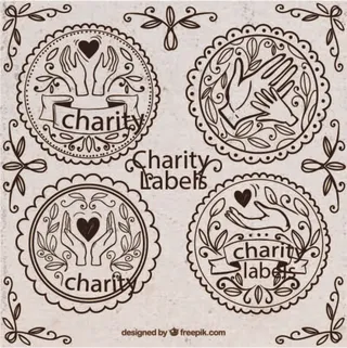 免抠慈善捐助标签