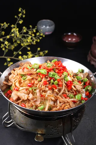 干锅手撕香鹅菇 (2)