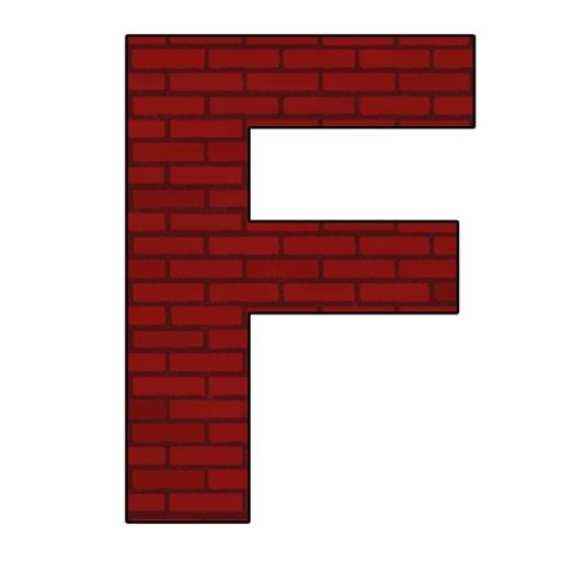 字母F PNG免抠(720x720)