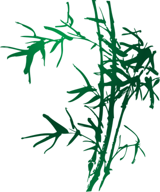 竹子水墨画中国风国画墨水书法竹子画