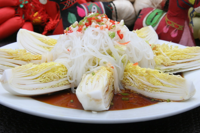 蒜茸米线娃娃菜12元