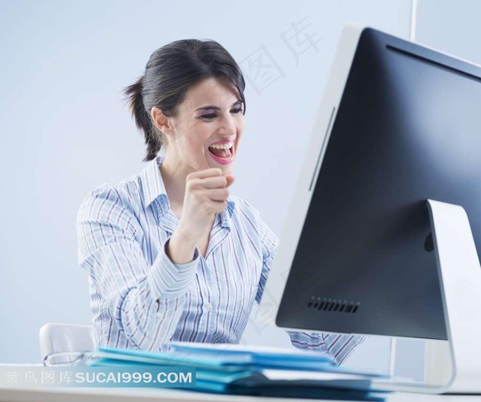 办公衬衣美女图片