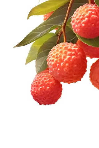 水果荔枝国风绘画元素