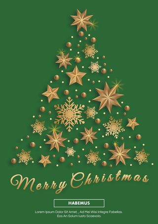 圣诞节圣诞树圣诞老人闪亮装饰电商促销折扣海报