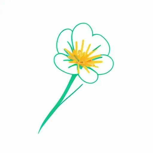 一枝小花png免抠(2048x2048)