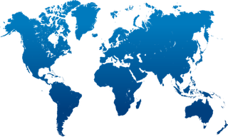 蓝色世界地图地球一小时素材