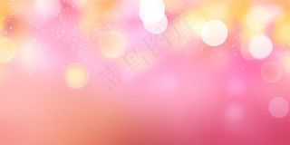 光圈光点叠加浪漫粉色渐变背景图