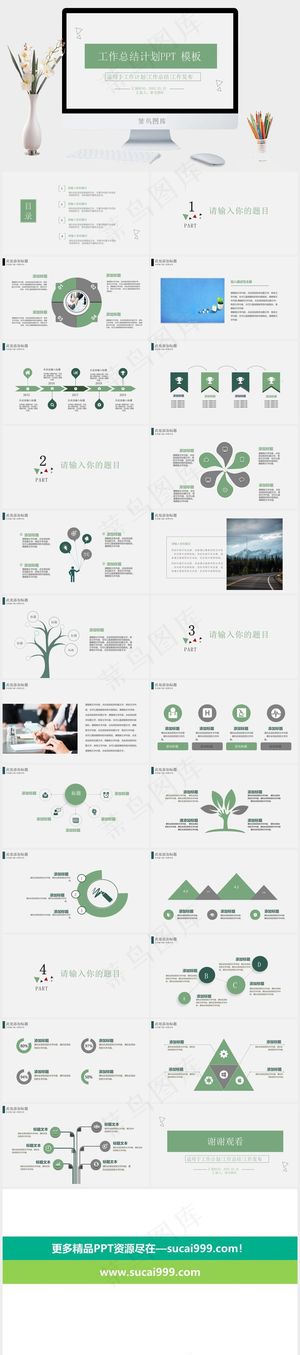 工作总结PPT模版预览图