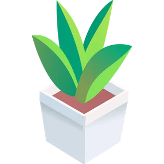 立体风格芦荟盆栽