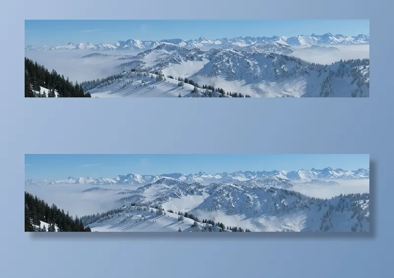 冬天白雪背景风景