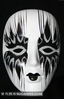 欧式眼角花纹面具素材