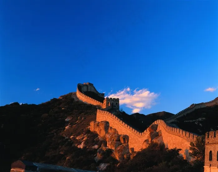 中国长城古迹图片素材