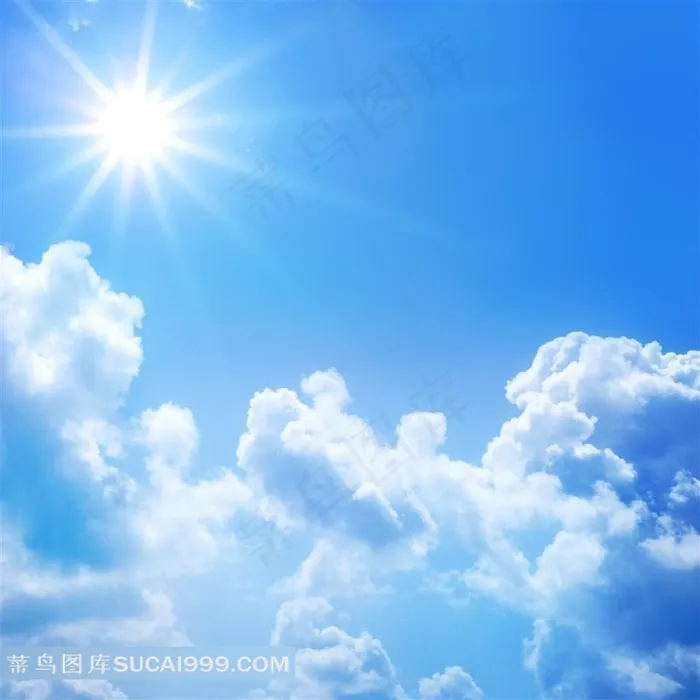 高清蓝色天空素材下载图片