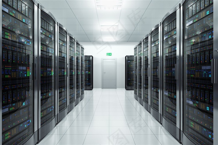 服务器机房科技素材图