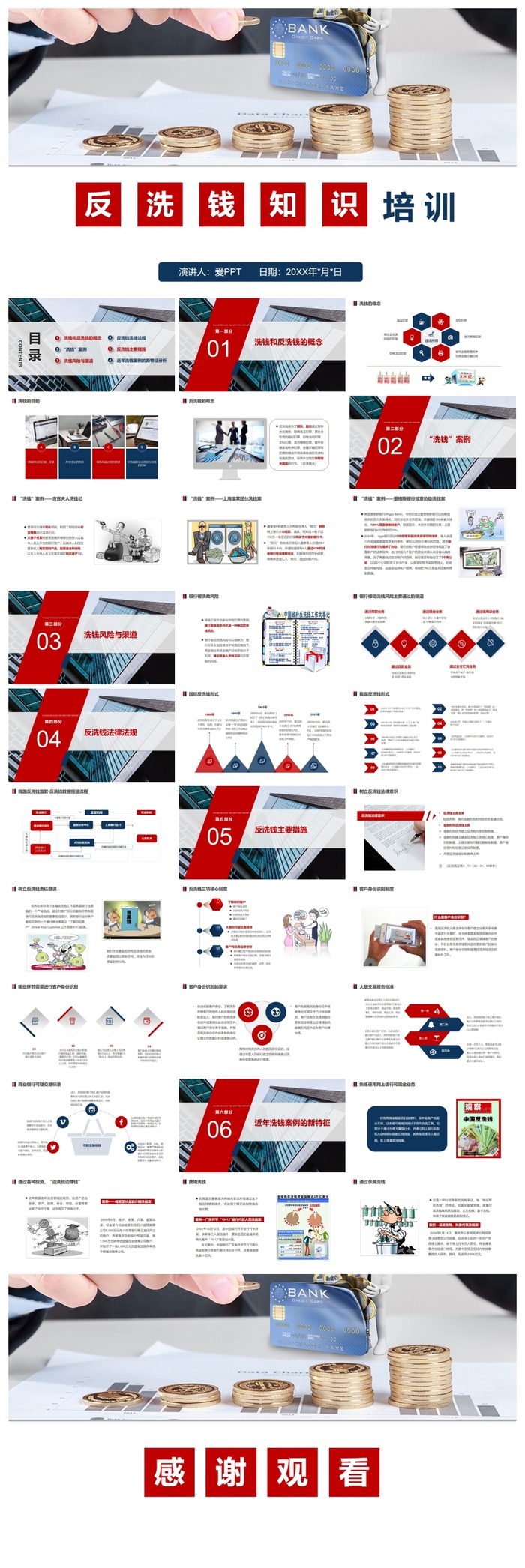 洗钱反洗钱知识介绍PPT模板