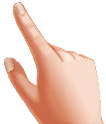 点手 PNG免抠(513x600)