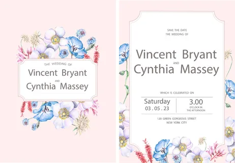 优雅婚礼邀请函PSD分层素材 优雅婚礼邀请函PSD分层素材